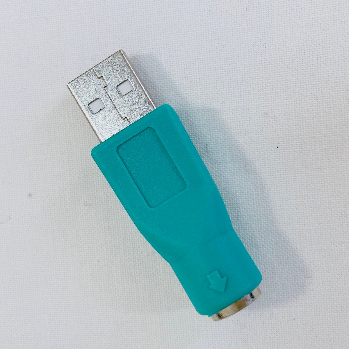 USB変換アダプター USB-PS/2 変換アダプタ メス USBオス　グリーン USB変換アダプター 変換アダプタ アダプター