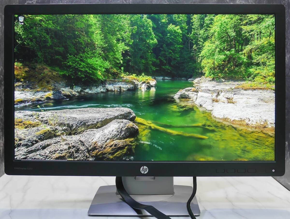 HP EliteDisplay E232 23inch IPSパネル FHD(1920×1080)/119時間/HSTND-9021-W/_CN46400K7F/2016製造_画像8