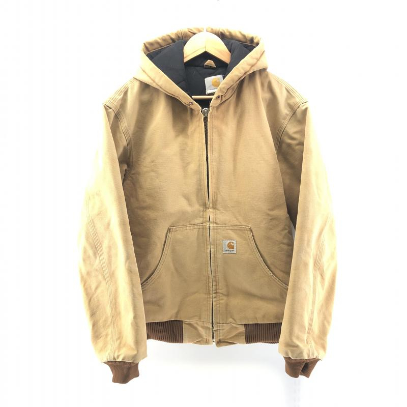 【中古】Carhartt USA製 アクティブジャケット ベージュ S △ジップ引手欠、破れ、シミ カーハート[240024463584]_画像1