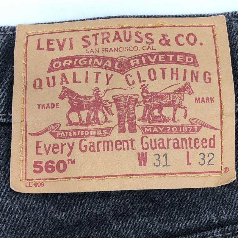 【中古】LEVI'S 90s 560 デニムパンツ ブラック W31L32　リーバイス[240024463958]_画像5