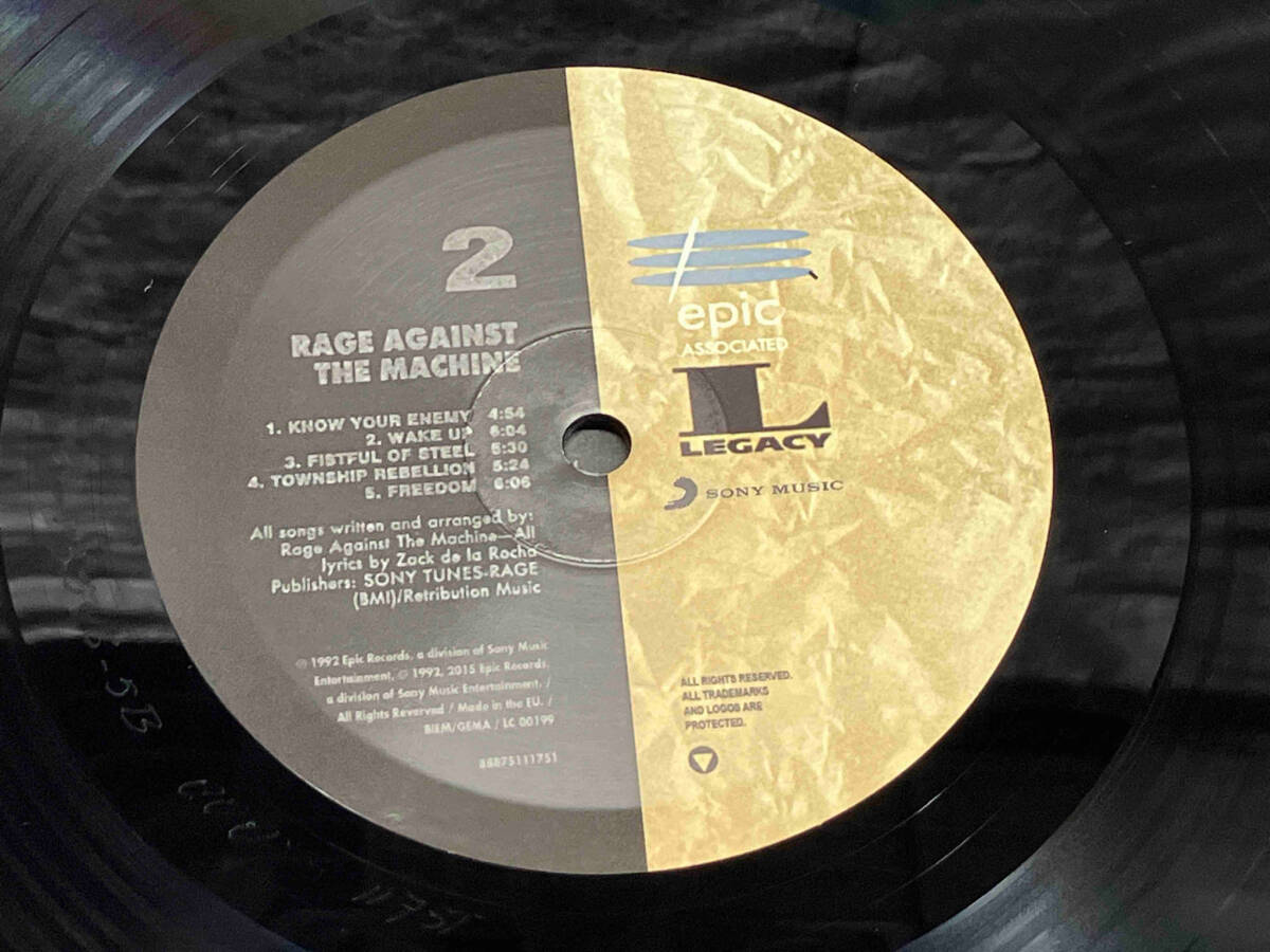 【LP盤】 RAGE AGAINST THE MACHINE/レイジ・アゲインスト・ザ・マシーン EU盤 88675111751_画像8