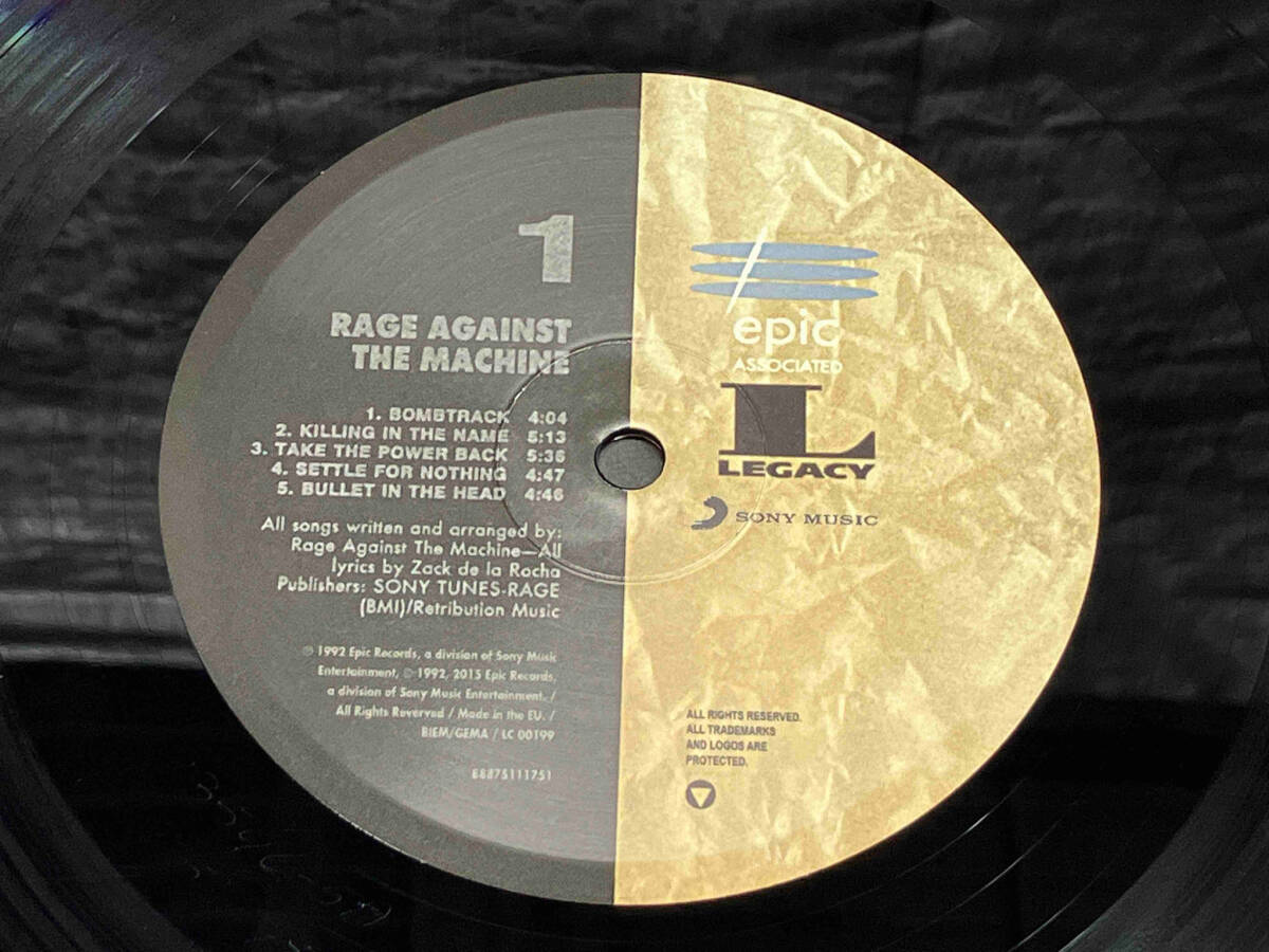 【LP盤】 RAGE AGAINST THE MACHINE/レイジ・アゲインスト・ザ・マシーン EU盤 88675111751_画像6