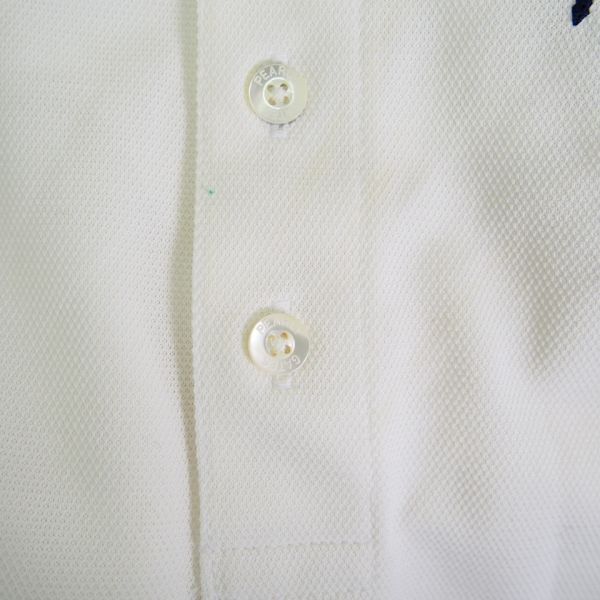 パーリーゲイツ PEARLY GATES 刺繍 ナンバリングワッペン 半袖ポロシャツ(5)ホワイトの画像5