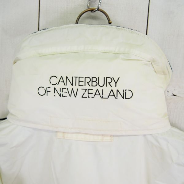 カンタベリー CANTERBURY フードインナイロンジップジャケット*ナイロンブルゾン*ウインドジャケット(L)パープル×ホワイト_画像6