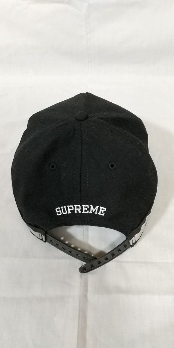 【美品】シュプリーム　supreme ロゴ　キ　　　　　ャップ　帽子　黒　ブラック 帽子