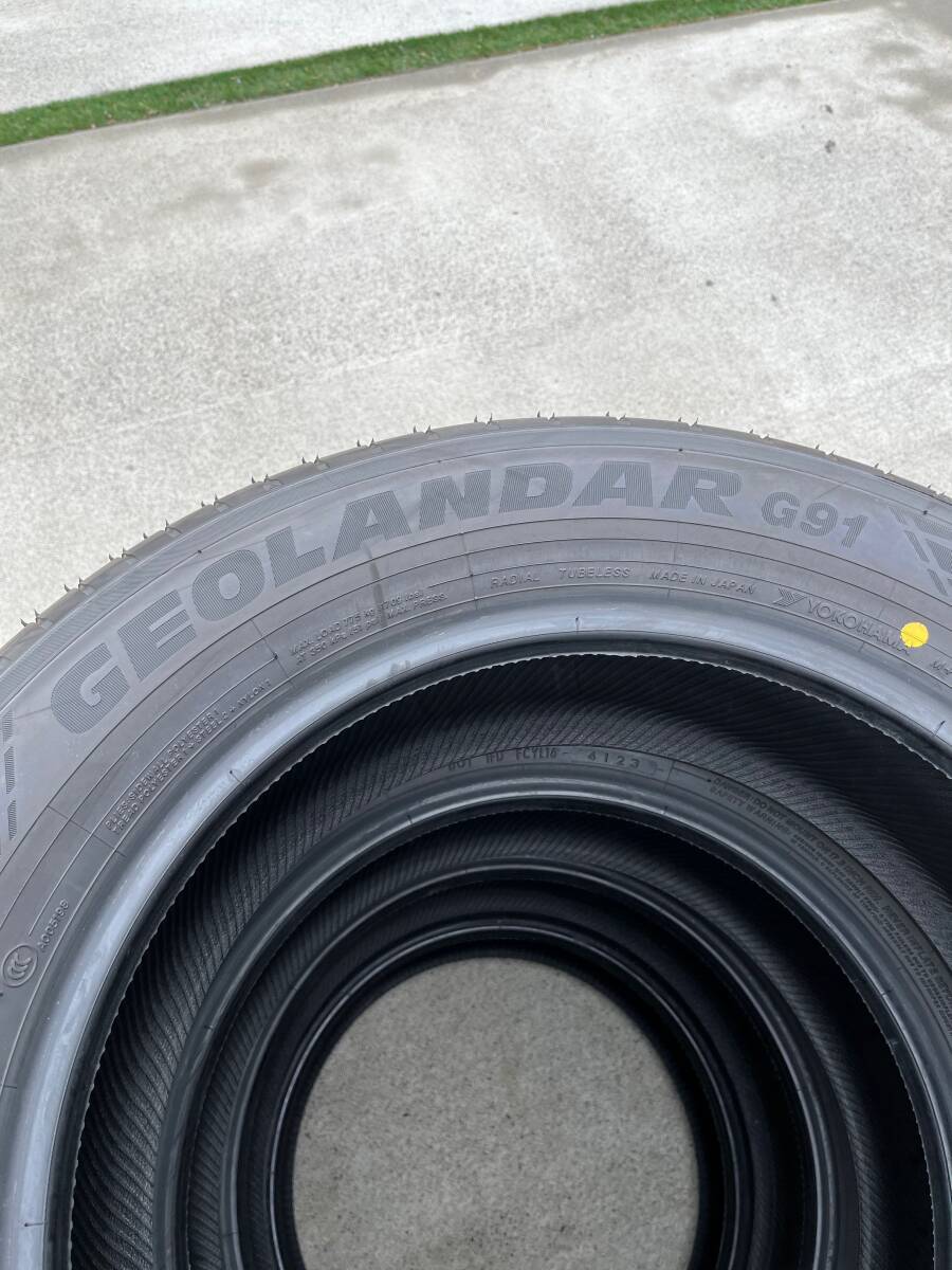 新品同様■新車外し■ヨコハマ YOKOHAMA GEOLANDAR G91 225/60R17■23年■4本■ハリアー デリカ XV フォレスター アウトランダー等_画像3