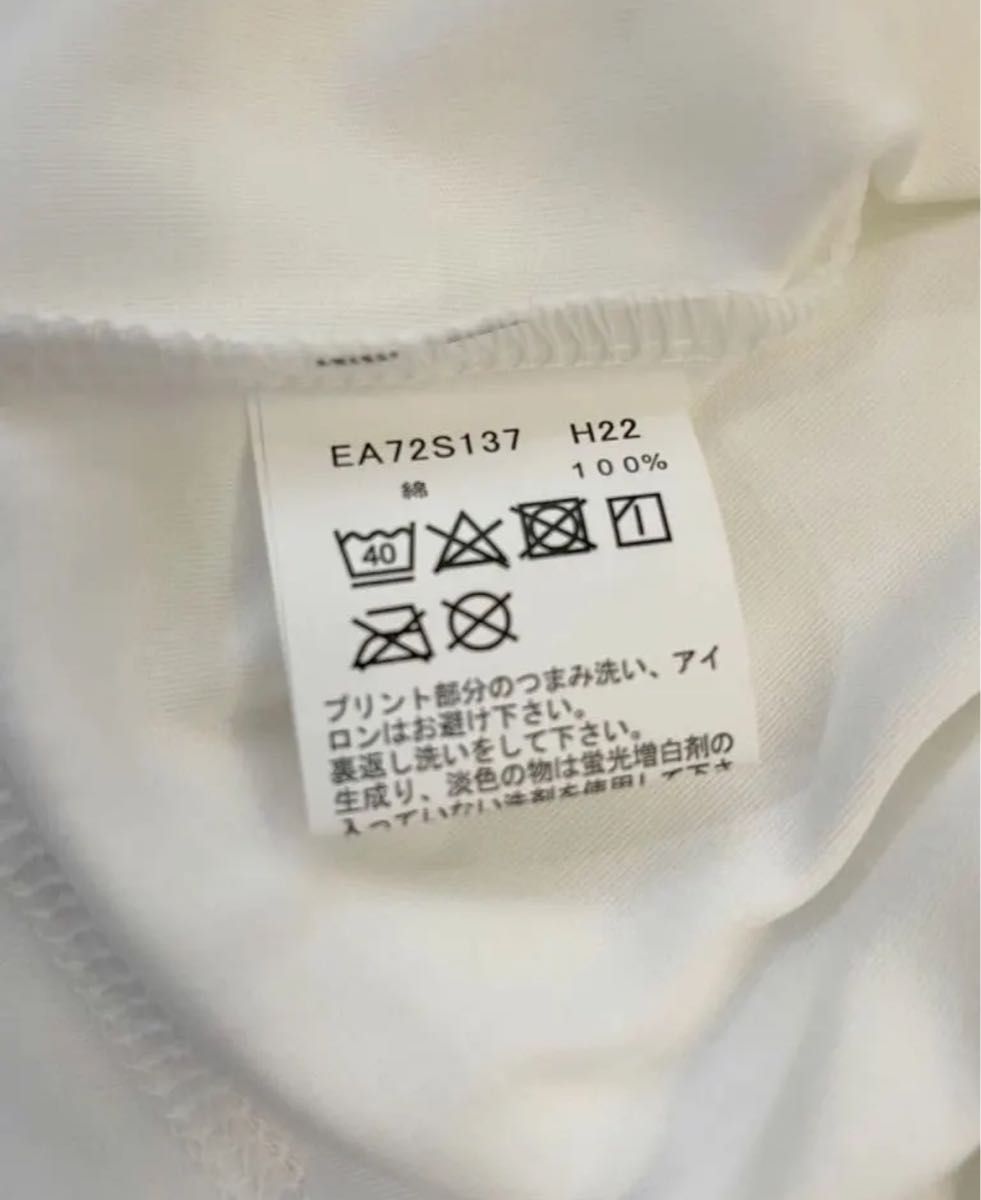 新品★アニエスベーagnes b.半袖ロゴTシャツ　ホワイト　レディースＭサイズ