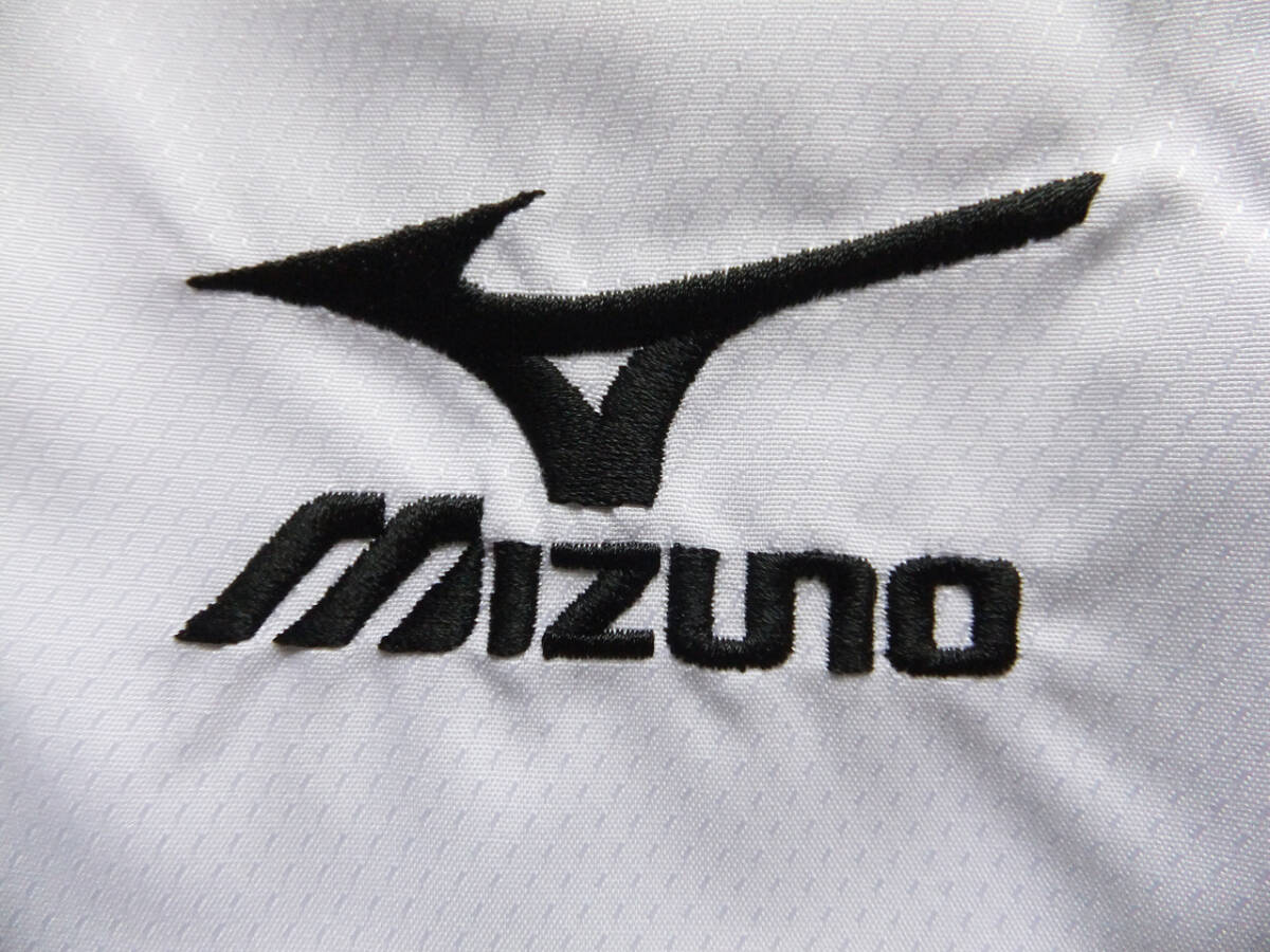 XOサイズ ミズノ （ウエスト87～93㎝）ウインドブレーカーパンツ 総裏メッシュ 裾ファスナー ウォームアップ トレーニング 白×紺