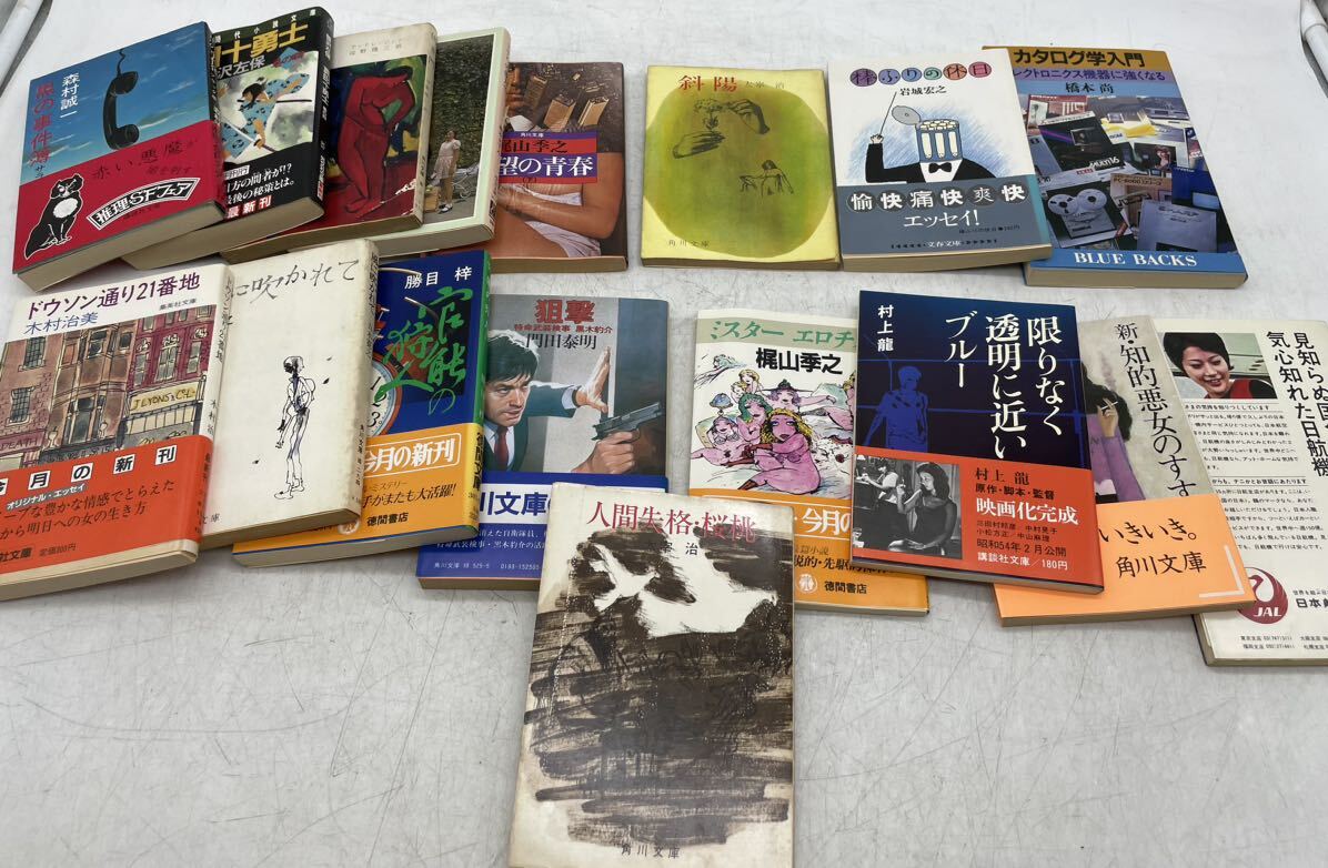 【中古】太宰治 志賀直哉 村上龍 芥川 他 文庫 小説 等 まとめ 講談社 徳間文庫 旺文社 角川文庫 岩波文庫 他 古本 レトロ DM0517M_画像9