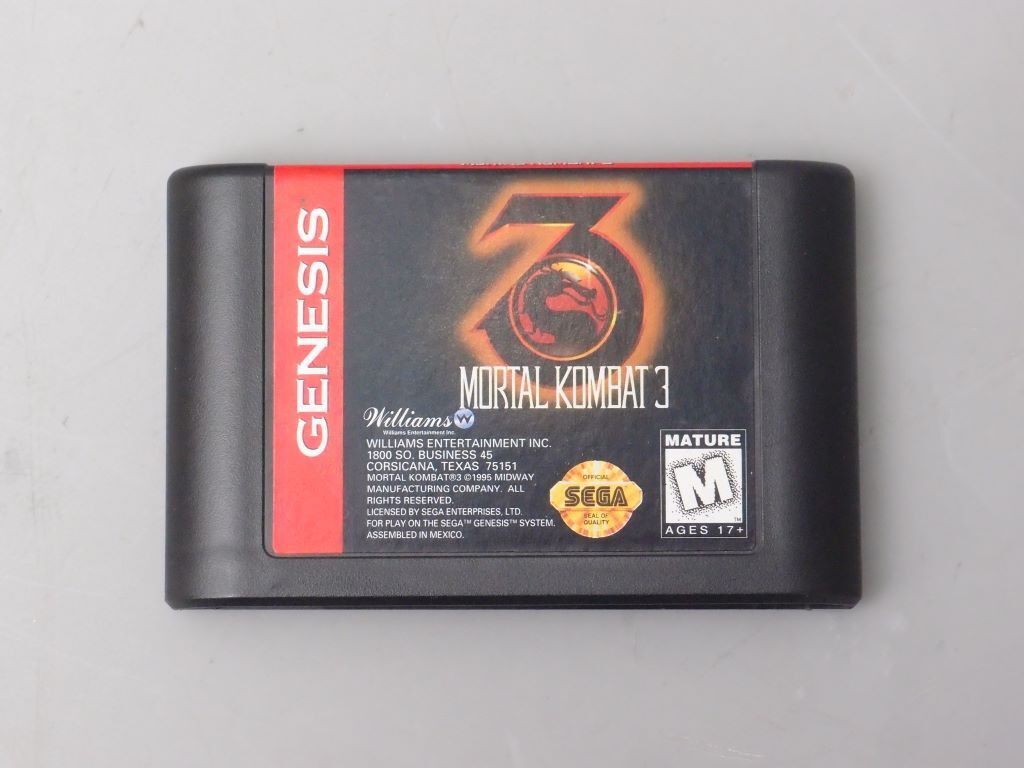 GENESIS overseas edition Mega Drive soft [MORTAL KOMBAT 3] case manual attaching . operation not yet verification 