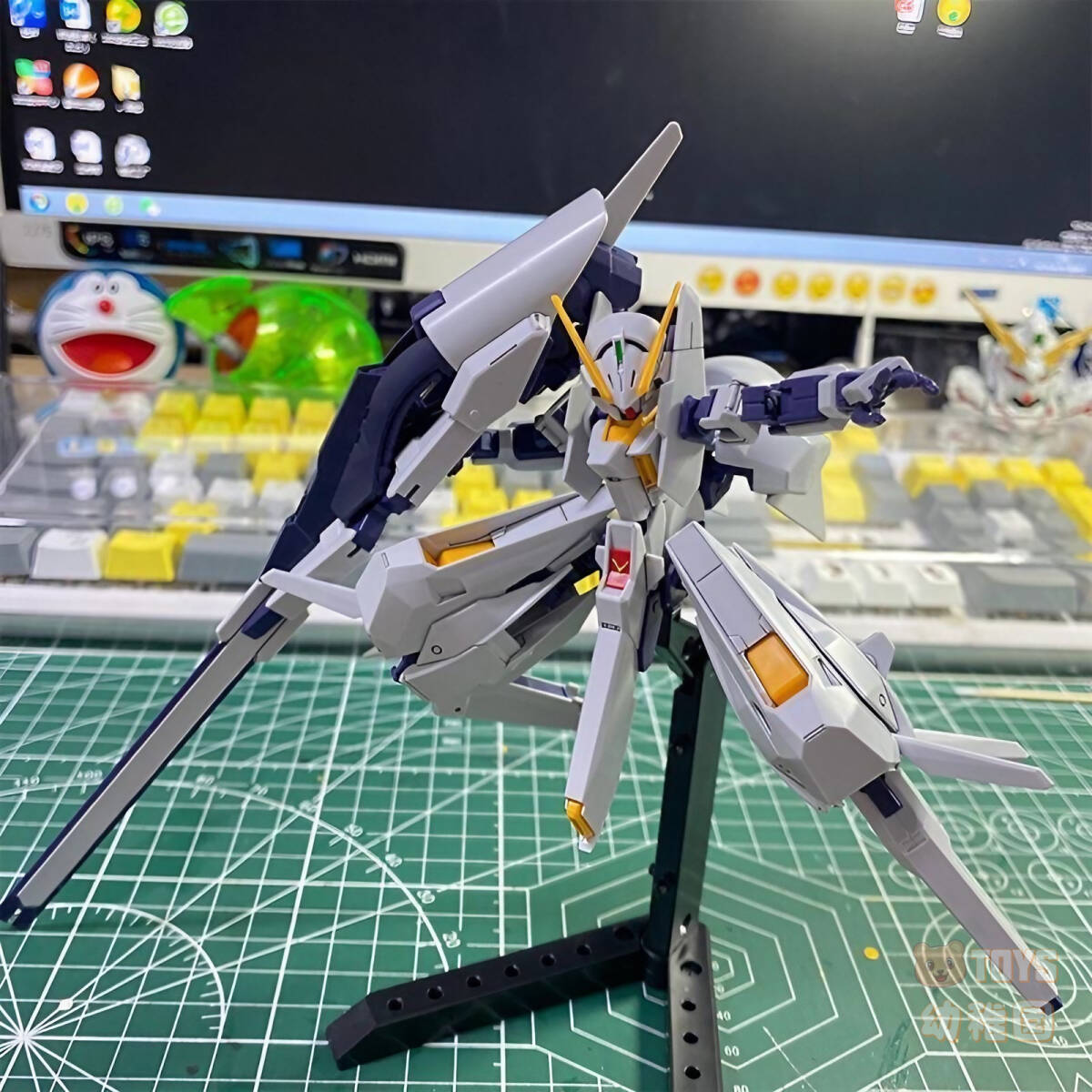 【星峰社】1/144 HG TR-6 ウーンドウォート 変形可能 水転写デカール&スタンド付き プラモデル 未組立_画像7