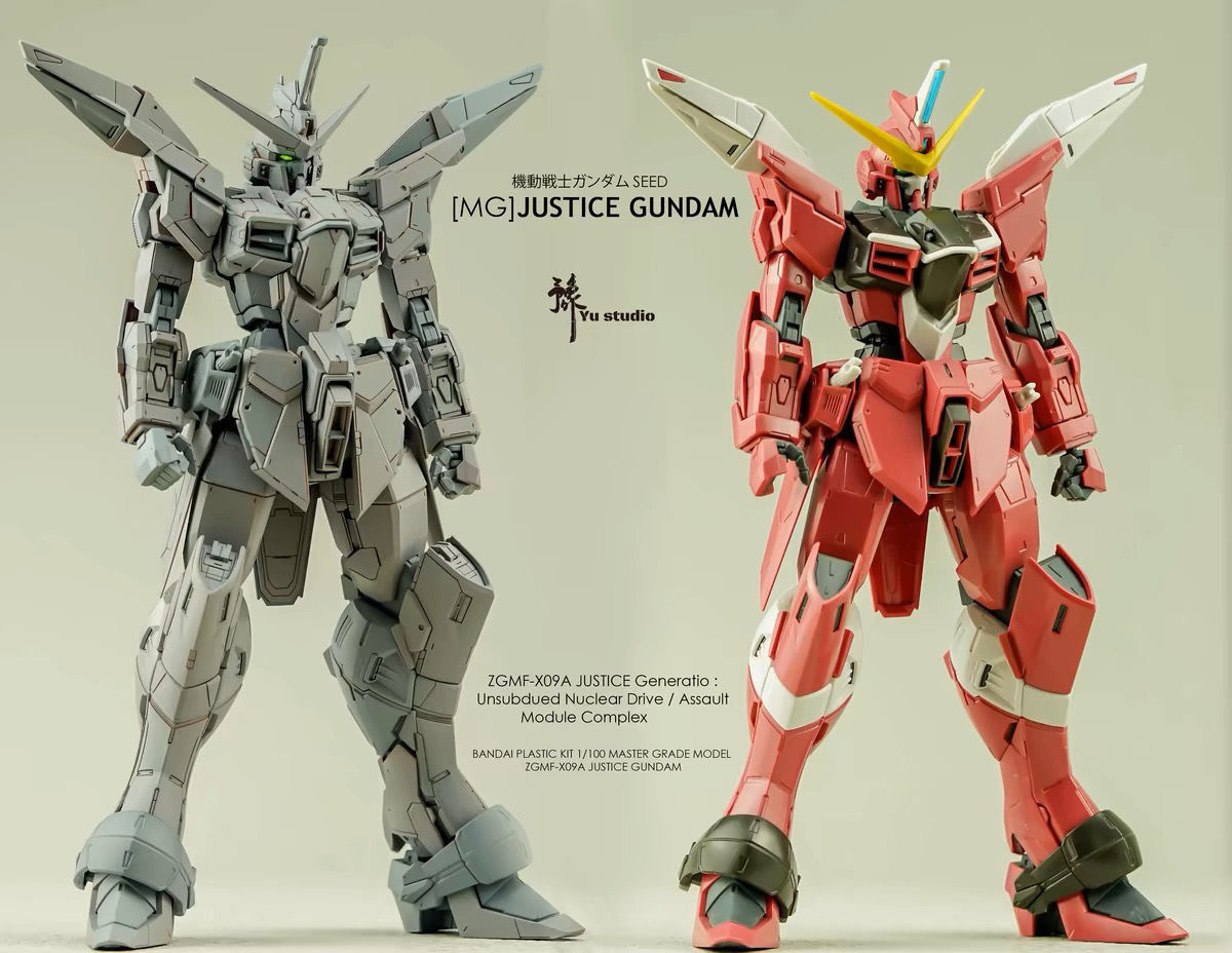 【Yu studio】1/100 MG ジャスティス 改造パーツ 特典付き ガレージキット レシンキット 未塗装 未組立 新品_画像1