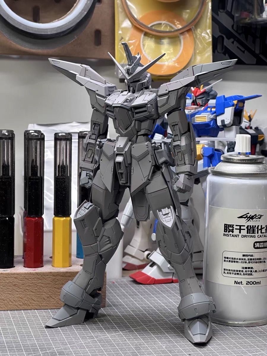 【Yu studio】1/100 MG ジャスティス 改造パーツ 特典付き ガレージキット レシンキット 未塗装 未組立 新品_画像7