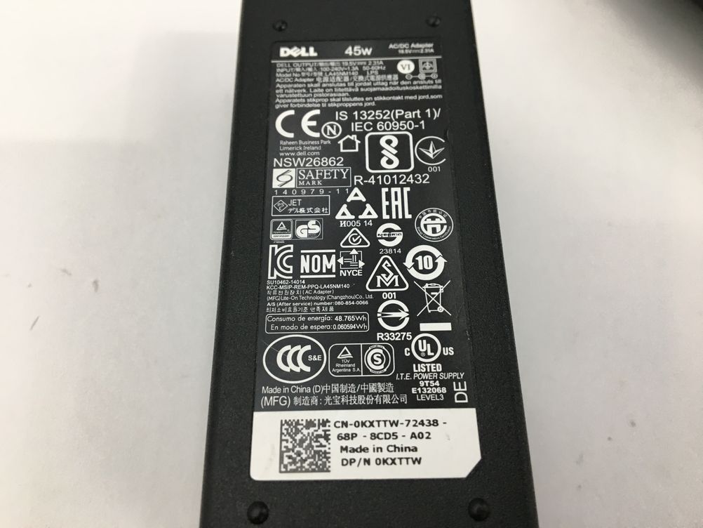 Dell Inc./ノート/HDD 500GB/第6世代Core i3/メモリ4GB/WEBカメラ有/OS無-240501000956102_付属品 1