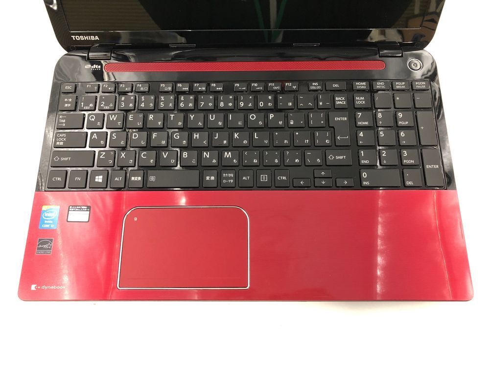 TOSHIBA/ノート/HDD 750GB/第4世代Core i3/メモリ4GB/WEBカメラ有/OS無-240510000976292_キーボード接写１