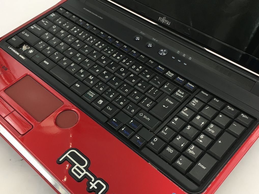 FUJITSU/ノート/HDD 640GB/第2世代Core i5/メモリ2GB/2GB/WEBカメラ有/OS無-240426000946781_キーボード接写１