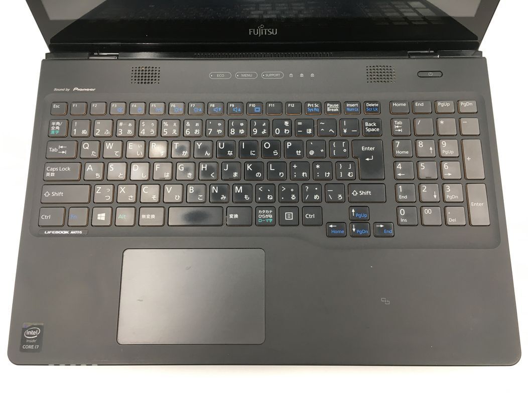 FUJITSU/ノート/HDD 1000GB/第4世代Core i7/メモリ8GB/WEBカメラ有/OS無-240502000958405_キーボード接写１