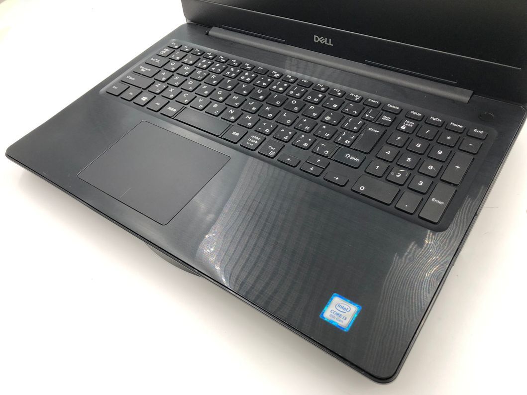 DELL/ノート/第8世代Core i3/メモリ4GB/WEBカメラ有/OS無/Intel Corporation UHD Graphics 620 32MB/ドライブDVD-R-231220000690950_キーボード接写１