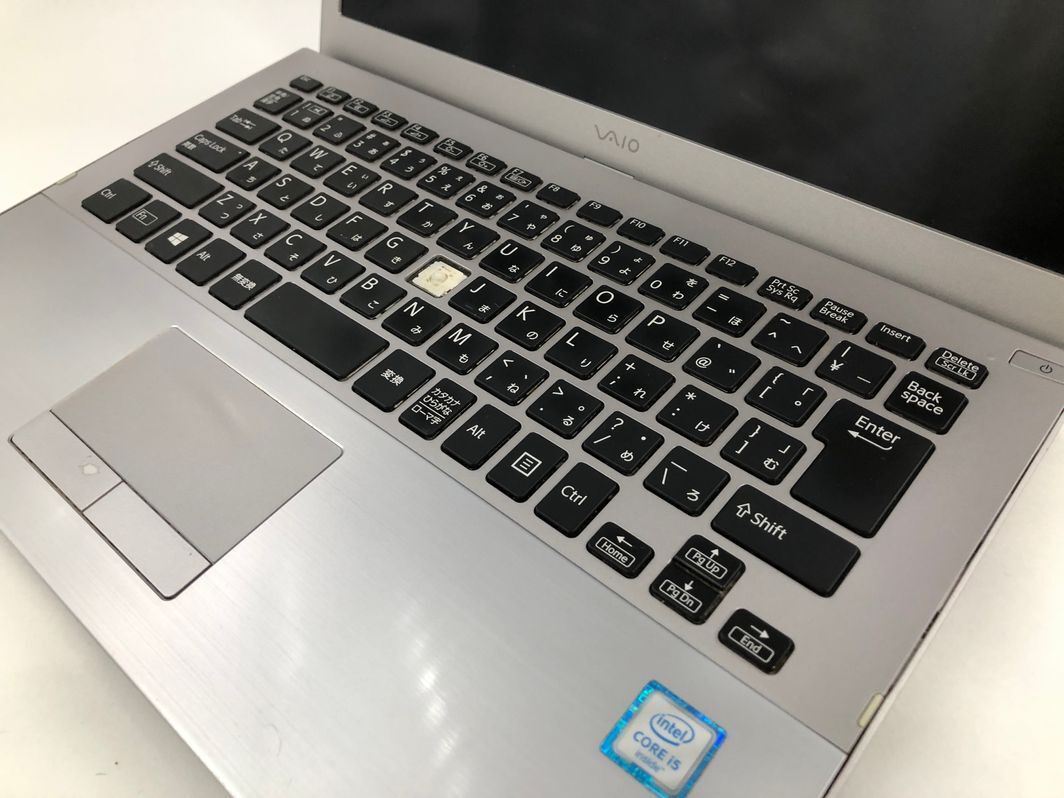 VAIO/ノート/第6世代Core i5/メモリ4GB/4GB/WEBカメラ有/OS無/Intel Corporation Skylake GT2 [HD Graphics 520] 32MB-240109000724941_キーボード接写１