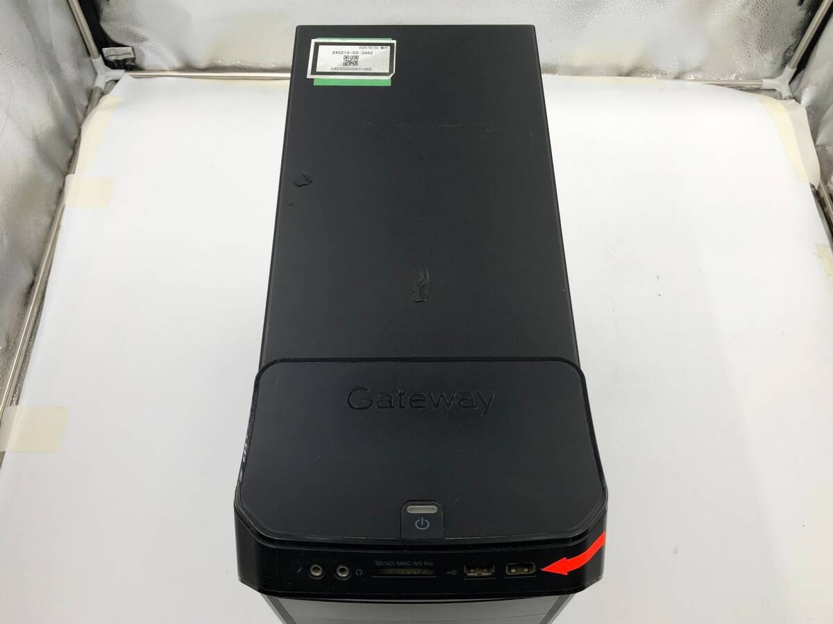 GATEWAY/デスクトップ/HDD 1000GB/第3世代Core i7/メモリ4GB/4GB/WEBカメラ無/OS無-240302000831689_天板　M