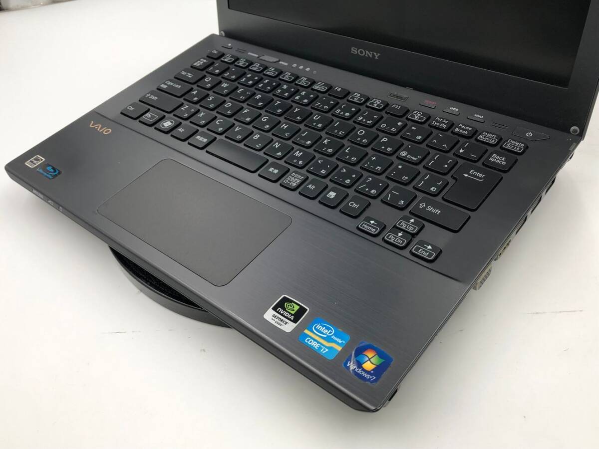 SONY/ノート/HDD 500GB/第3世代Core i7/メモリ4GB/8GB/WEBカメラ有/OS無-240424000941666_キーボード接写１