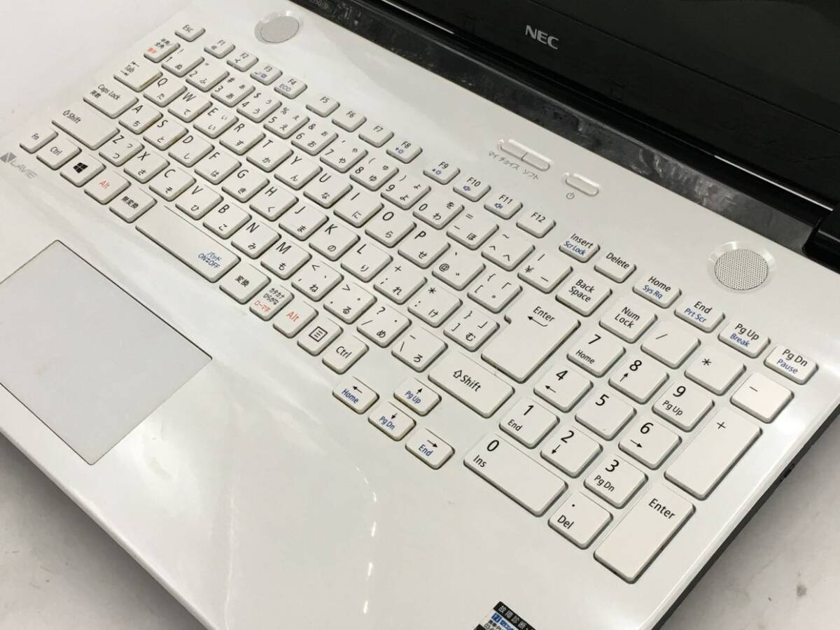 NEC/ノート/HDD 1000GB/第6世代Core i3/メモリ4GB/WEBカメラ有/OS無-240507000966126_キーボード接写１