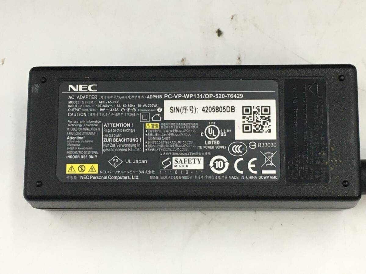 NEC/ノート/HDD 320GB/第3世代Core i3/メモリ2GB/WEBカメラ有/OS無-240508000968762_付属品 1