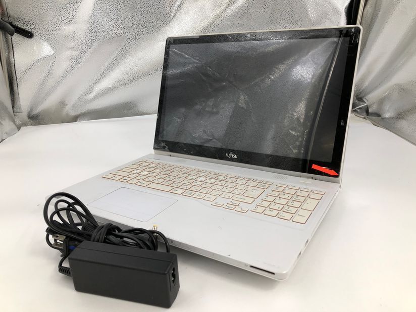 FUJITSU/ノート/SSHD 1000GB/第4世代Core i7/メモリ8GB/WEBカメラ有/OS無/パーツ取り-240502000958904_正面 M