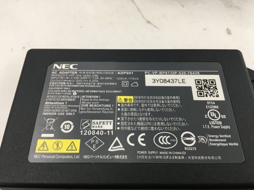 NEC/ノート/SSD 128GB/第3世代Core i5/メモリ4GB/WEBカメラ有/OS無-240423000940116の画像5