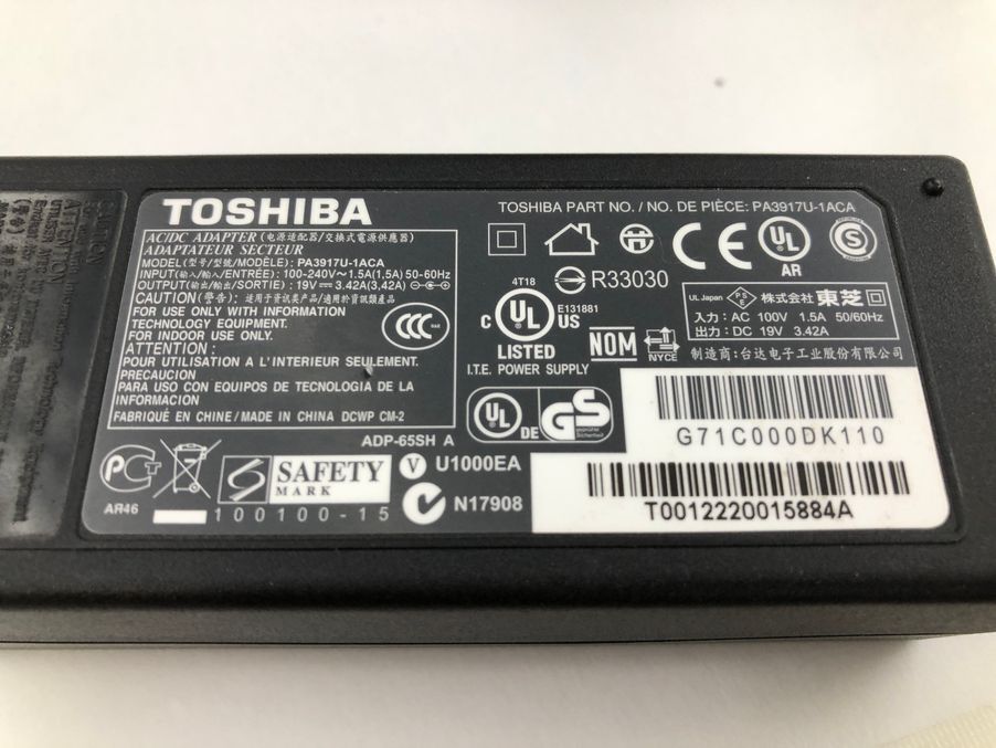 TOSHIBA/ノート/HDD 500GB/第4世代Core i5/メモリ4GB/WEBカメラ有/OS無-240503000961068_付属品 1