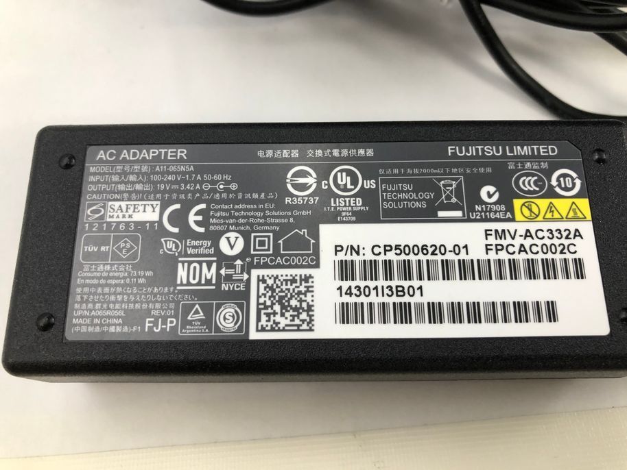 FUJITSU/ノート/HDD 750GB/第4世代Core i7/メモリ4GB/4GB/WEBカメラ有/OS無-240504000962917_付属品 1