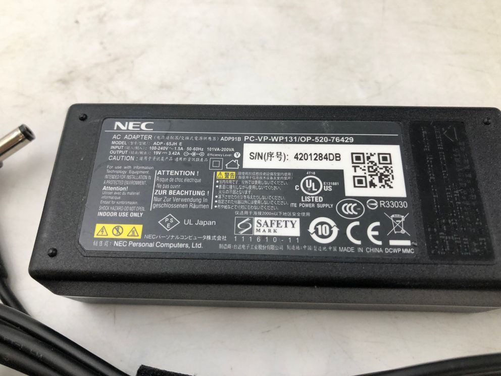 NEC/ノート/HDD 320GB/第3世代Core i3/メモリ2GB/2GB/WEBカメラ無/OS無-240409000910661の画像5