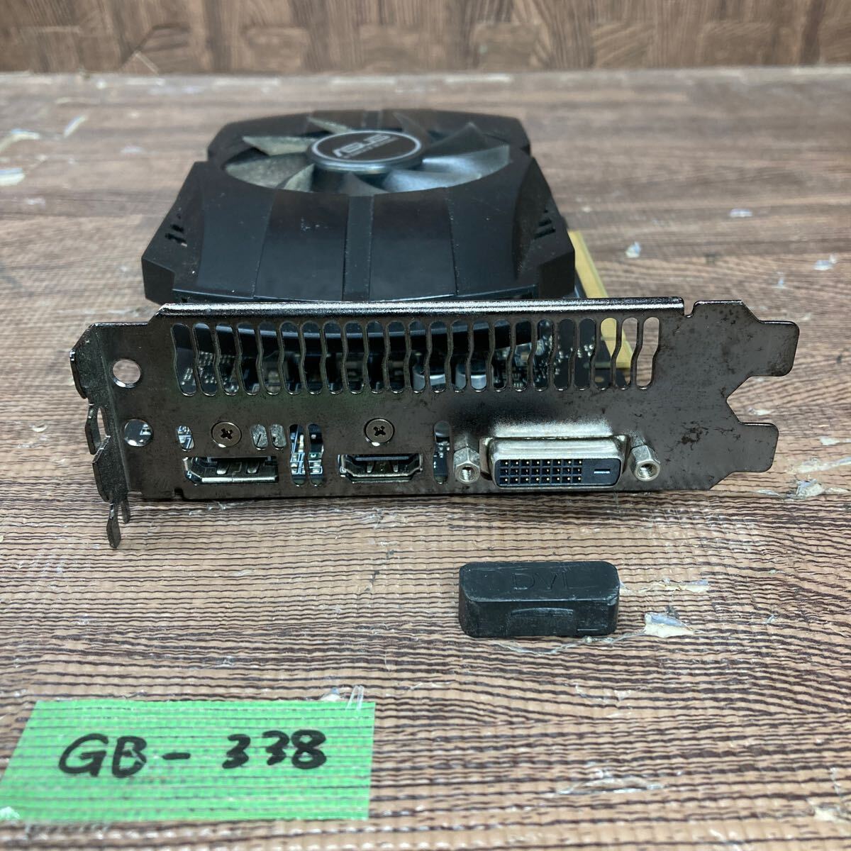 GK 激安 GB-338 グラフィックボード ASUS PH-GTX1050TI-4G NVIDIA GTX 1050 Ti GDDR5 4GB 128bit 認識.画像出力のみ確認 中古品 同梱可能_画像5