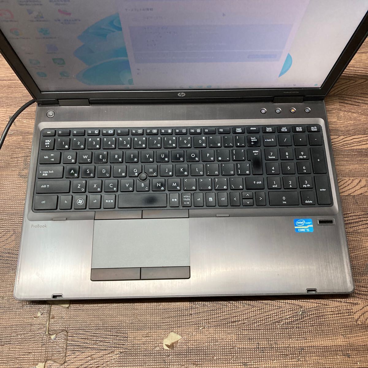 MY5T-85 激安 OS Windows11Pro試作 ノートPC HP ProBook 6570b Core i5 メモリ4GB HDD320GB 現状品_テカリあり