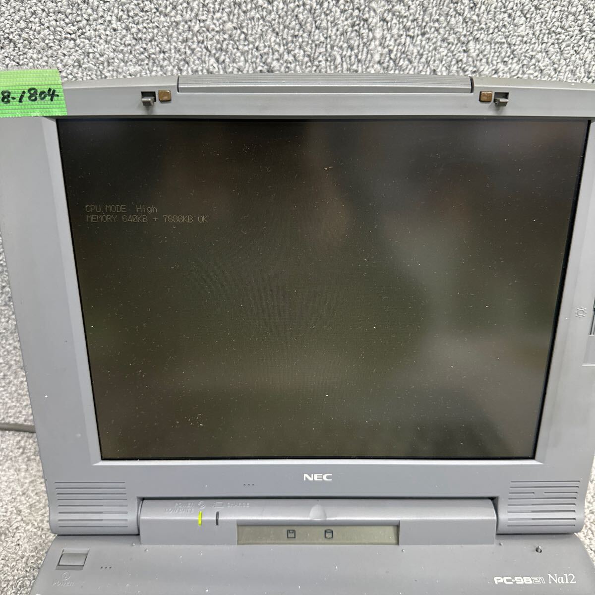 PCN98-1804 激安 PC98 ノートブック NEC 98note Lavie PC-9821Na12/S8 起動確認済み ジャンク 同梱可能_画像2