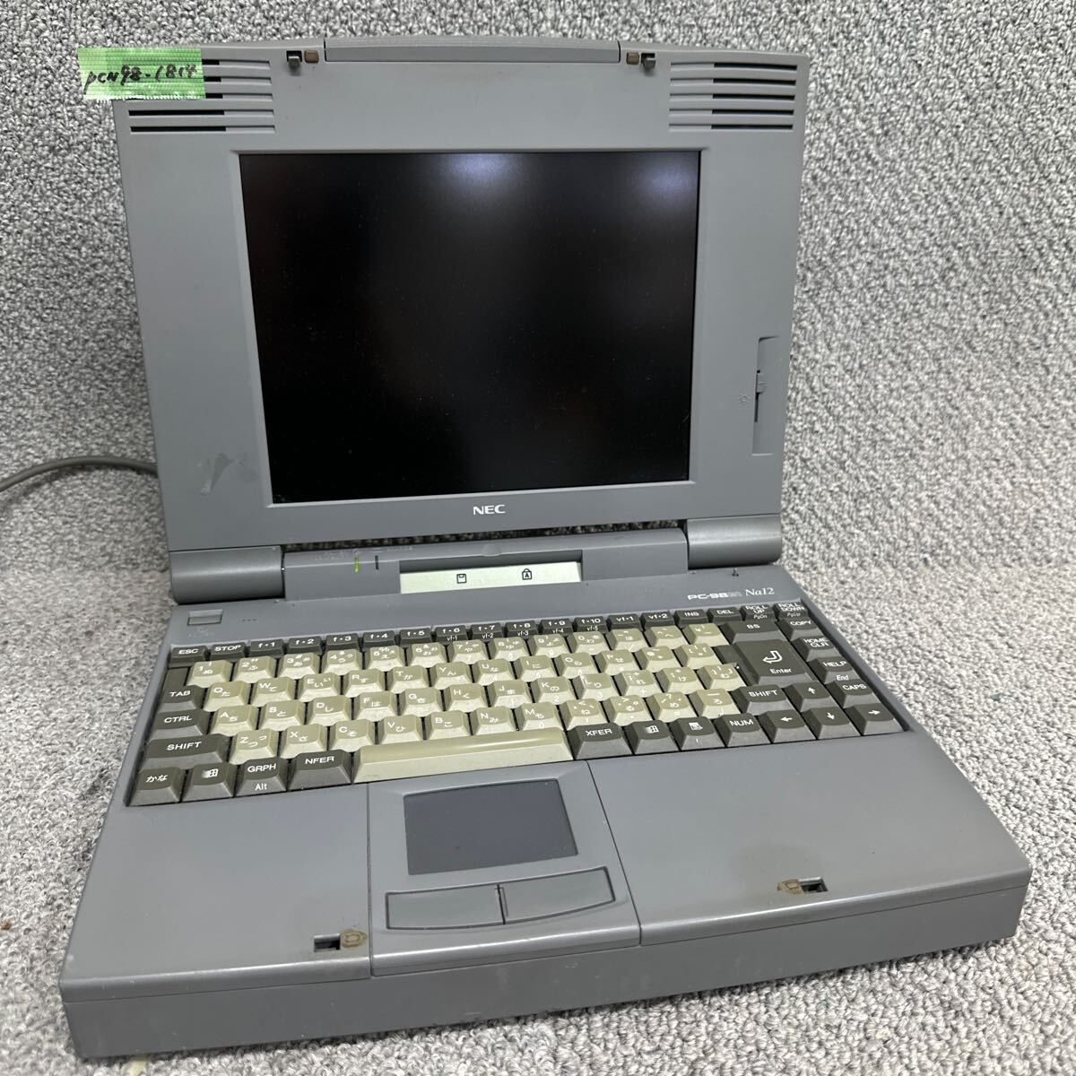 PCN98-1814 super-discount PC98 notebook NEC 98note PC-9821Na12/H10 start-up has confirmed Junk including in a package possibility 