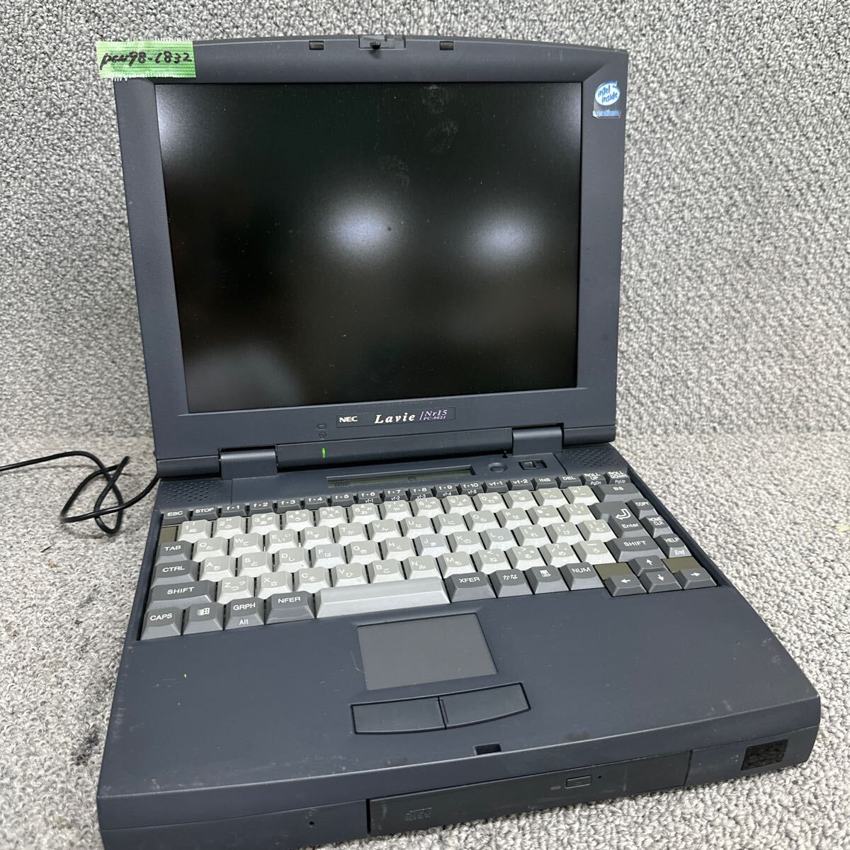 PCN98-1832 激安 PC98 ノートブック NEC Lavie PC-9821Nr15/S14F 起動音ランプ確認済み ジャンク 同梱可能_画像1