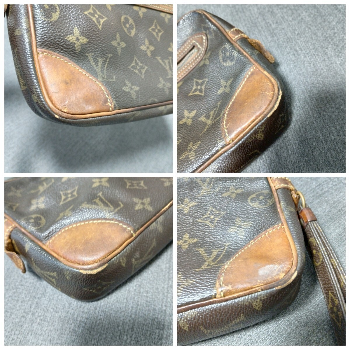 LOUIS VUITTON モノグラム ルイ ヴィトン マルリードラゴンヌGM セカンドバッグ クラッチ ブラウン メンズ ポーチ M51825 1円〜 カバン_画像7