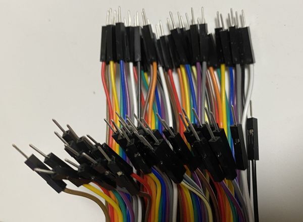 オス-オス M/M dupont デュポン ケーブル cable ジャンパー 線 ジャンパ (ワイヤ) QIコネクタ 2.54mm ピッチ 20cm x 40本 (10色)の画像1