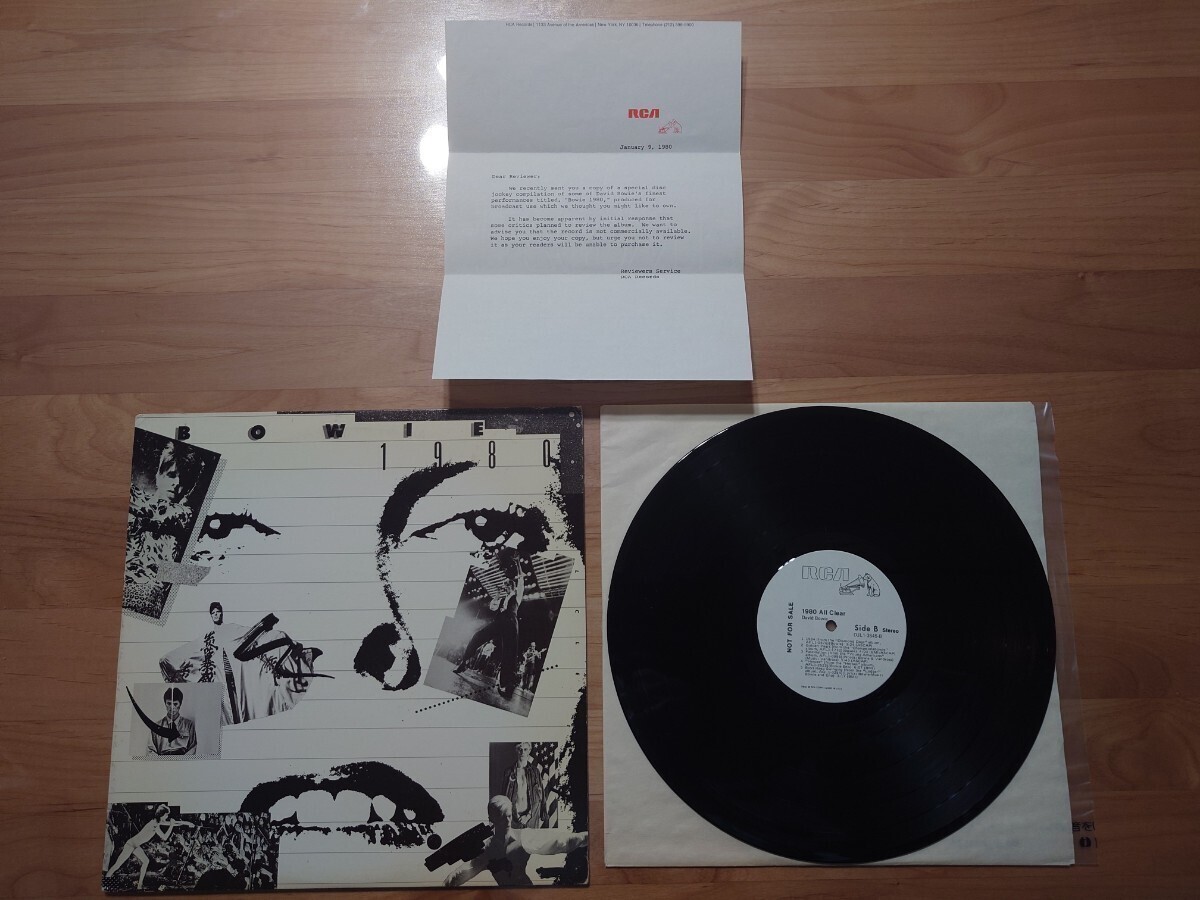 ★デビッド・ボウイ DAVID BOWIE★1980 All Clear★Bowie 1980★見本盤★PROMO★SAMPLE★Rare Item★Not For Sale★中古LP★DJ Copy_画像1