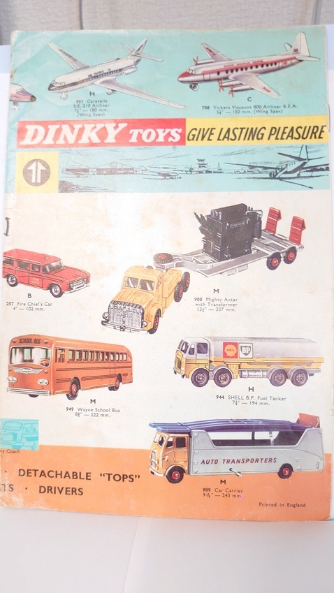 貴重 英国DINKY ヴィンテージ 1960年代 英文カタログ オリジナル 市場にあまり出ない希少な資料の画像1