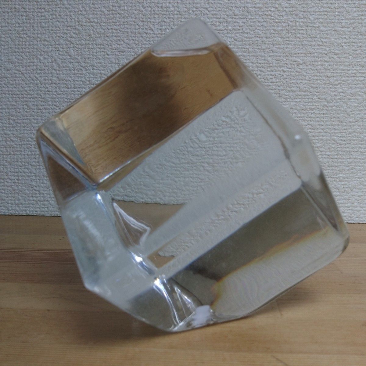 ガラス キューブ オブジェ 水 インテリア