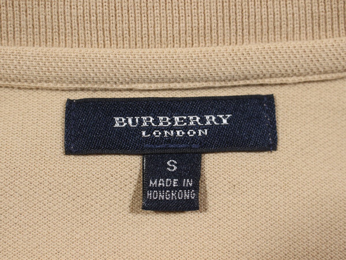 BURBERRY LONDON Burberry London шланг вышивка рубашка-поло с коротким рукавом S