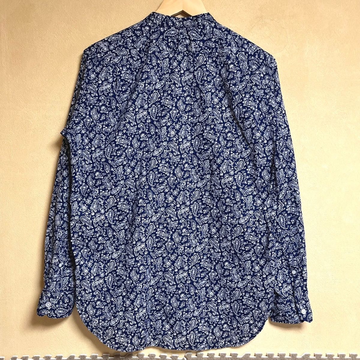 ENGINEERED GARMENTS / エンジニアードガーメンツ バンドカラー ペイズリー柄シャツ S 総柄