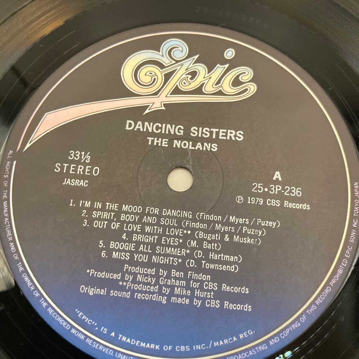 美盤 LP ノーランズ ダンシング・シスター NOLANS DANCING SISTERS_画像5