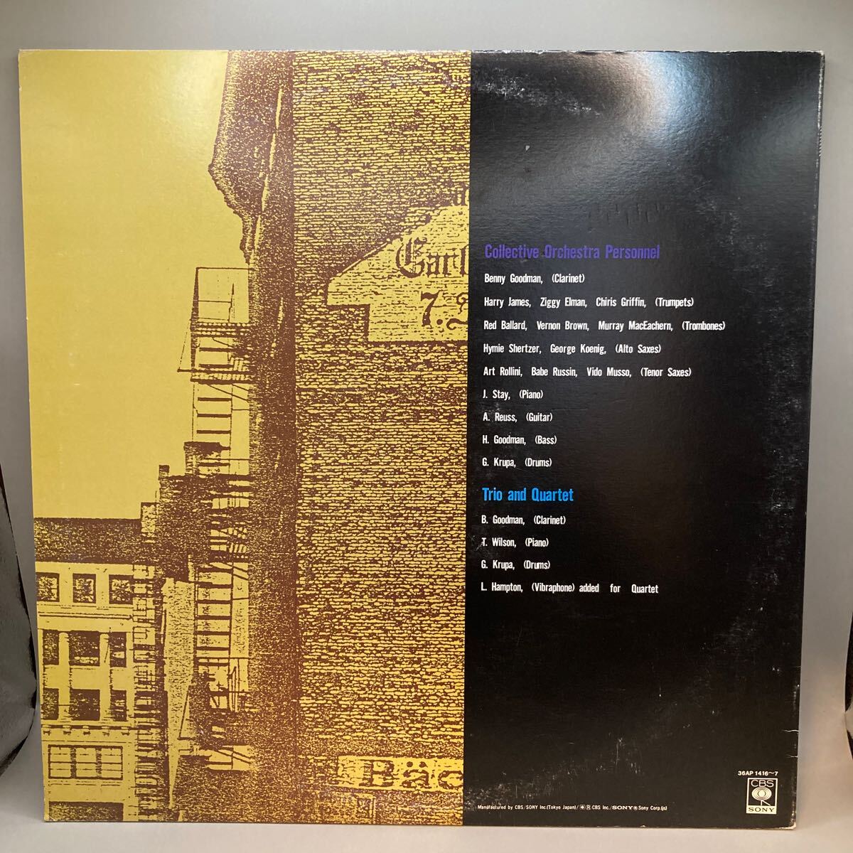 美盤 LP Benny Goodman / The King Of Swing 日本盤 2枚組 36AP1416〜7 _画像2