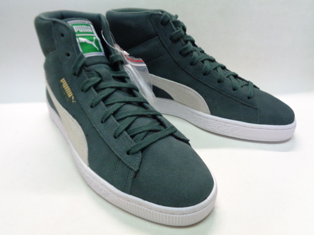 緑 27cm プーマ スウェード クラシック 21 ミッド PUMA SUEDE CLASSIC XXI MID 新品_画像3