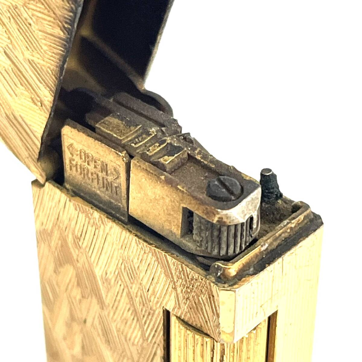 【5349】Windmill ウィンドミル ガスライター mini FOX ミニフォックス ゴールドカラー 金色 箱付き タバコ 煙草 喫煙具 ヴィンテージの画像8
