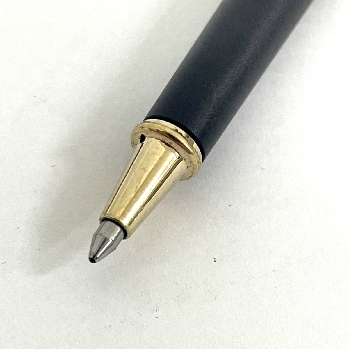 【5369】筆記〇 MONTBLANC モンブラン ボールペン スリムライン ネイビー 紺色 ブランド 文房具 筆記用具 _画像2