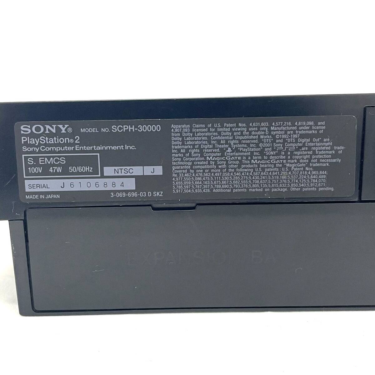 【5477】SONY ソニー PS2 Playstation2 プレイステーション2 SCPH-30000 本体 コントローラー メモリーカード コード 黒 ブラック ゲーム機_画像6